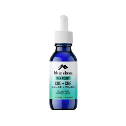 Max Relief CBD + CBG Oil - 30ml - Blue Sky CBD