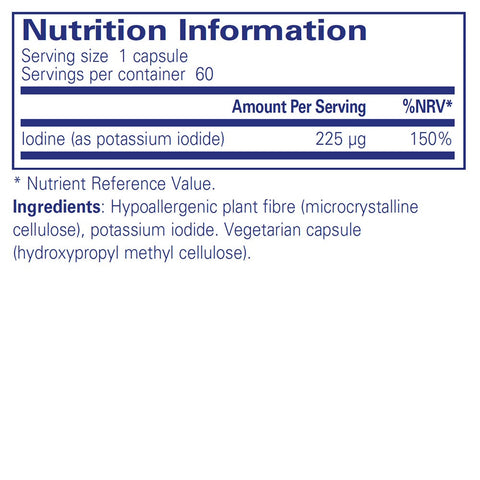 Iodine (Potassium Iodide) - 60 caps - Pure Encapsulations