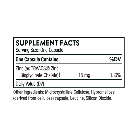 Zinc Bisglycinate - 60 caps – Thorne Research