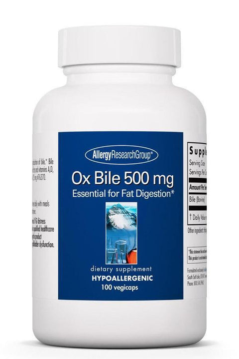 Ox Bile – Nutricology / Allergy Research Group