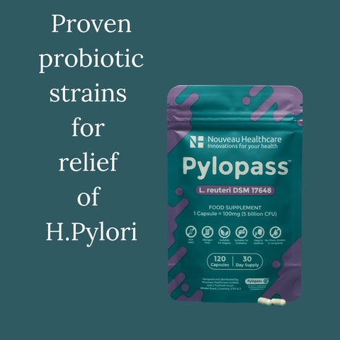 Pylopass (L. reuteri DSM 17648) - 120 Capsules | Nouveau Health/ Made By Daily