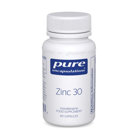 Zinc 30 - 180 or 60 vcaps